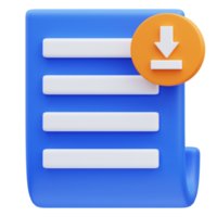 3d rendering of document upload icon illustration png