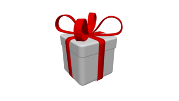 Gift box present box 3d model png