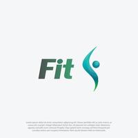 Letter f with people activity abstract logo design vector, for sport logo, or sport apparel shop logo design vector