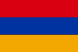 ilustración de la bandera de armenia vector