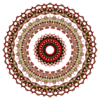 adorno de patrón de mandala de flores. png