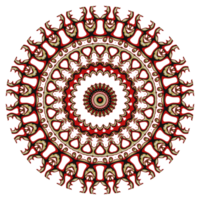 adorno de patrón de mandala de flores. png