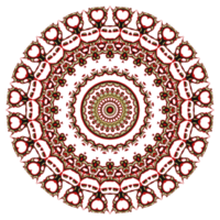 ornement de motif de mandala de fleurs. png