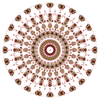 adorno de patrón de mandala de flores. png