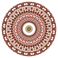 ornement de motif de mandala de fleurs. png