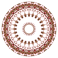 ornement de motif de mandala de fleurs. png