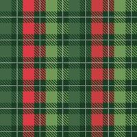 Christmas Red green checkered background, plaid texture seamless pattern fabric checkered background, gingham background vector