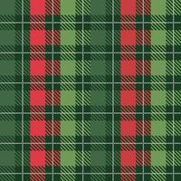 Christmas Red green checkered background, plaid texture seamless pattern fabric checkered background, gingham background vector