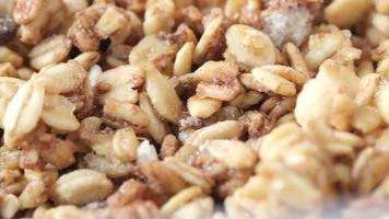 Salted nuts close up video