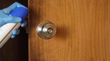 Cleaning a door knob video