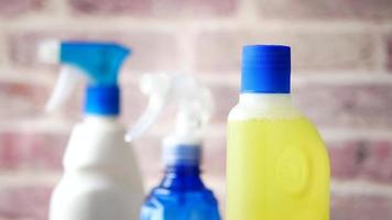productos de limpieza, botella de spray, detergente video