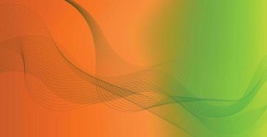 Panoramic colorful light abstract stylish multi background with wavy lines - Vector