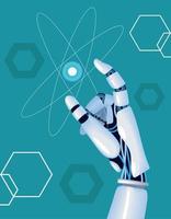 artificial intelligence arm robot vector