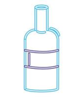 neon party bottle vector