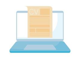 job search, online cv vector