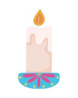 candle light decoration vector