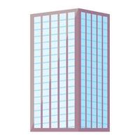 flat building exterior vector