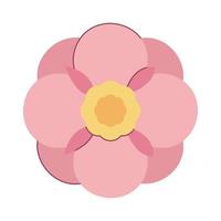 flower isolated icon vector