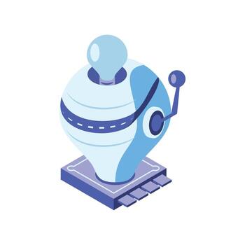 solución de inteligencia tecnológica vector