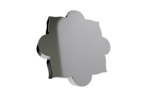 3D Geometric Shape, Banner, Icon, Badge, Label PNG Transparent Background