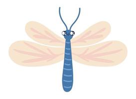 dragonfly bug cartoon vector