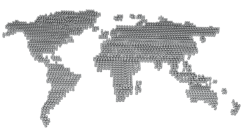 3d mondo carta geografica globo trasparente png