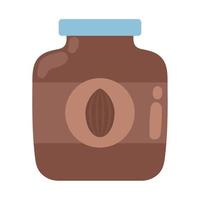 cocoa chocolate jar vector