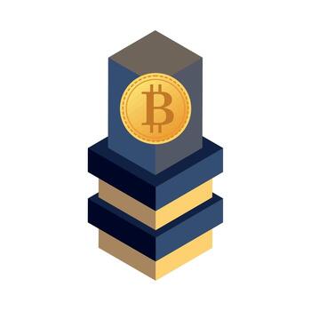 cryptocurrency bitcoin blockchain vector