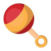 rattle toy icon vector