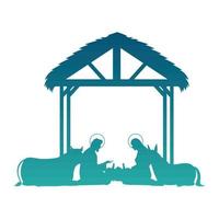 manger character for nativity vector