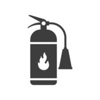 icono de extintor de incendios aislado vector