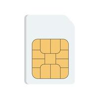 Sim card vector isolated