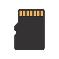 icono micro sd aislado sobre fondo blanco vector