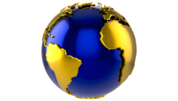 globo do mapa do mundo 3d transparente png