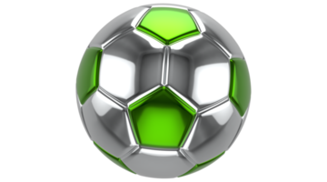 balón de fútbol aislado sobre fondo transparente png representación 3d