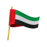 bandera de emiratos árabes unidos vector