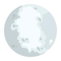 icono de luna llena vector