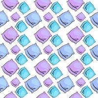 Pillows wallpaper, illustration, vector on white background.