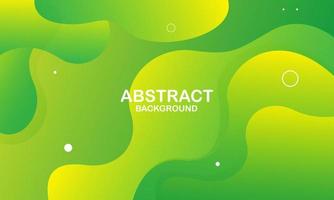 abstract green wave background vector