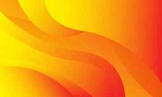 Abstract orange wavy background. Dynamic shapes composition. Vector illustration