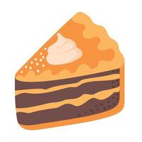 slice cake icon vector