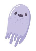 lindo, fantasma, aislado, icono vector