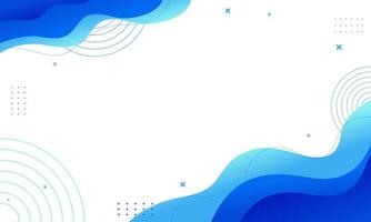 Abstract liquid blue gradient background vector