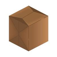 ecologia de cajas de carton vector