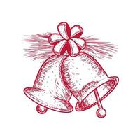 bells christmas icon vector