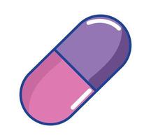 capsule medicine icon vector