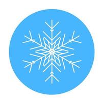 icono de copo de nieve de invierno vectorial. ilustración para web vector