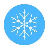 icono de copo de nieve de invierno vectorial. ilustración para web vector