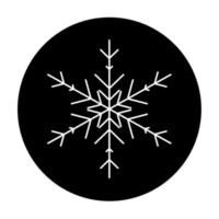 icono de copo de nieve de invierno vectorial. ilustración para web vector