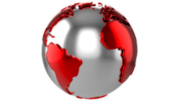 Carte du monde 3d globe png transparent